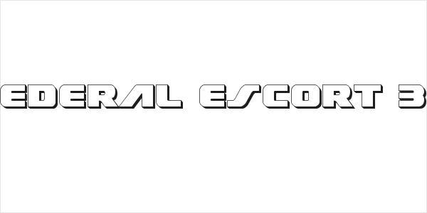 Federal Escort 3D Logo