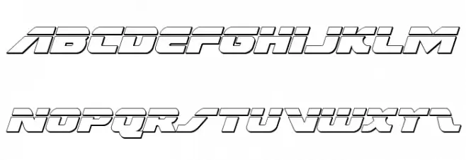 Federal Escort Bullet Italic 字体 小写