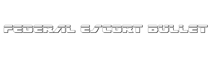 Federal Escort Bullet  font caratteri gratis