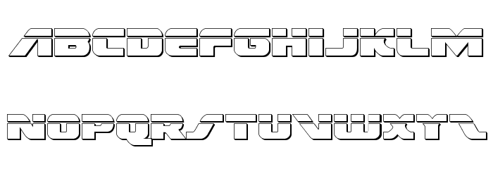 Federal Escort Bullet Font LOWERCASE