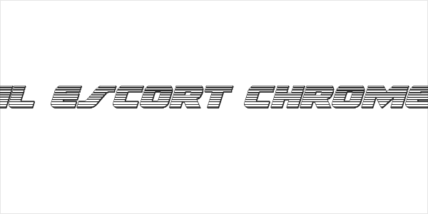 Federal Escort Chrome Italic Logo