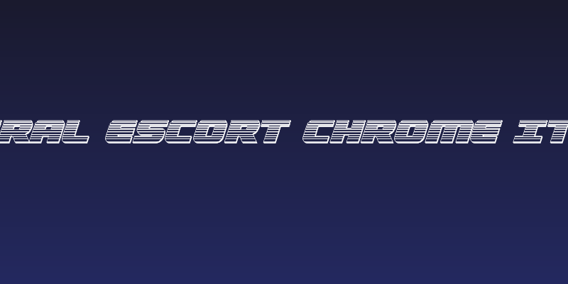 Federal Escort Chrome Italic Social Header