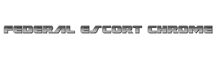 Federal Escort Chrome  Скачать бесплатные шрифты