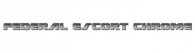 Federal Escort Chrome  フリーフォントのダウンロード