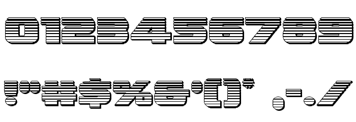 Federal Escort Chrome Font OTHER CHARS