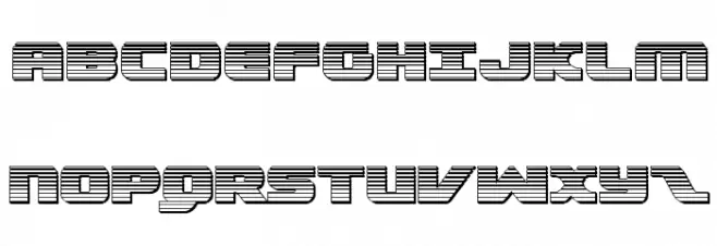 Federal Escort Chrome 字体 大写