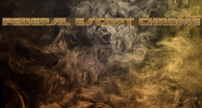 Federal Escort Chrome Font examples
