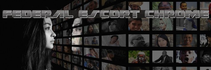 Federal Escort Chrome Font examples