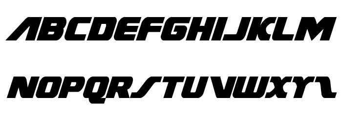 Federal Escort Condensed Italic Font LOWERCASE
