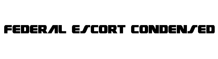 Federal Escort Condensed  免费字体下载