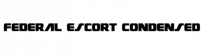 Federal Escort Condensed  Free Fonts Download