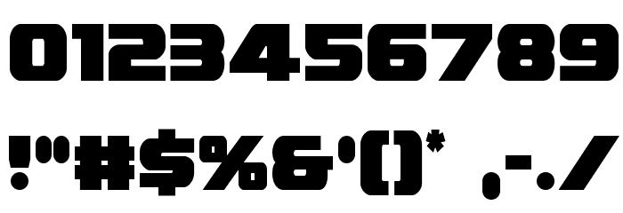 Federal Escort Condensed Font OTHER CHARS