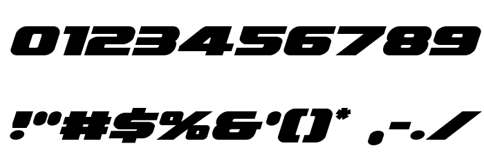 Federal Escort Expanded Italic Font OTHER CHARS