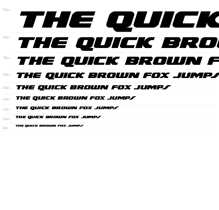 Federal Escort Expanded Italic Waterfall