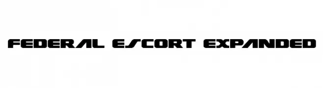 Federal Escort Expanded  免费字体下载