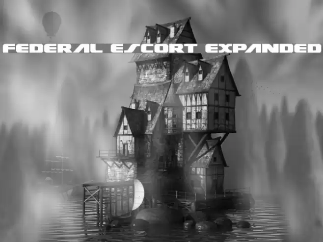 Federal Escort Expanded Font examples