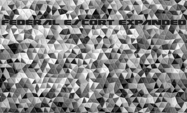 Federal Escort Expanded Font examples