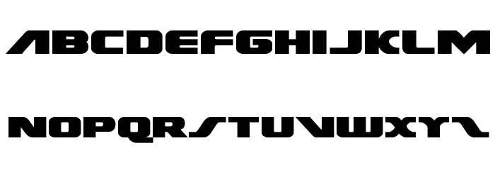 Federal Escort Expanded Font LOWERCASE