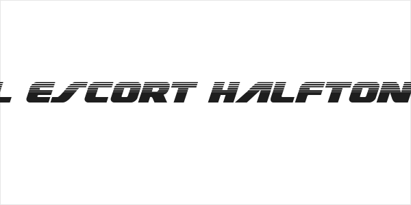 Federal Escort Halftone Italic Logo