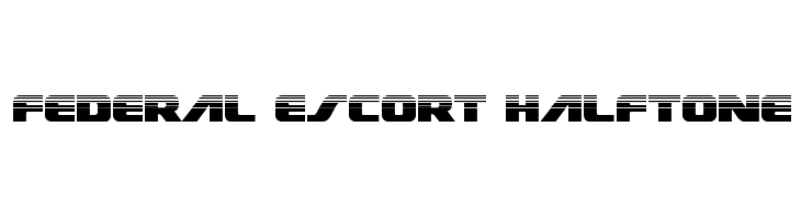 Federal Escort Halftone  フリーフォントのダウンロード