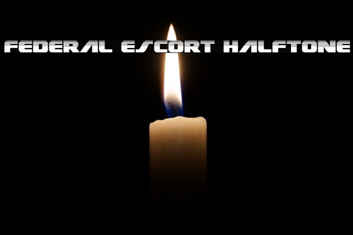 Federal Escort Halftone Font examples