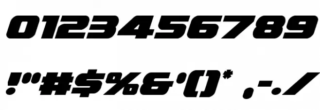 Federal Escort Italic Font OTHER CHARS