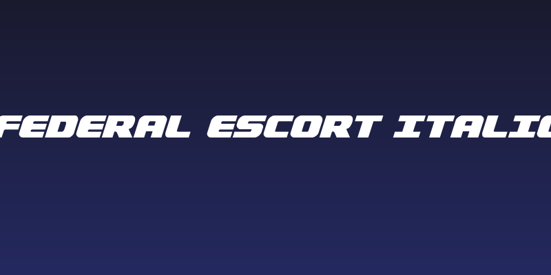 Federal Escort Italic Social Header