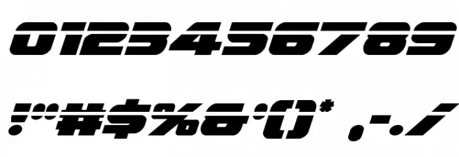 Federal Escort Laser Italic Font OTHER CHARS