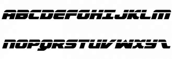 Federal Escort Laser Italic फ़ॉन्ट अपरकेस