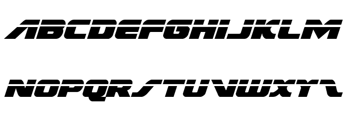 Federal Escort Laser Italic Font LOWERCASE