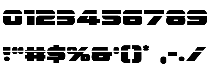Federal Escort Laser Font OTHER CHARS