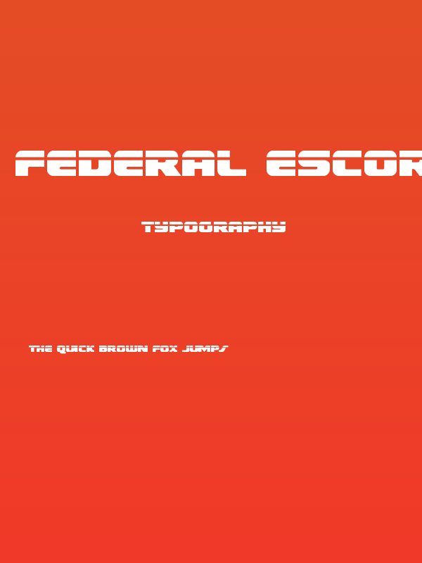 Federal Escort Laser Poster