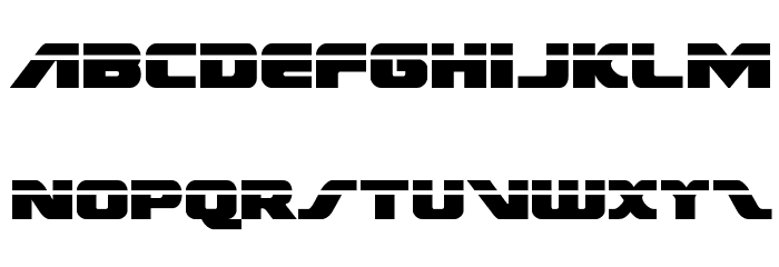 Federal Escort Laser Font LOWERCASE