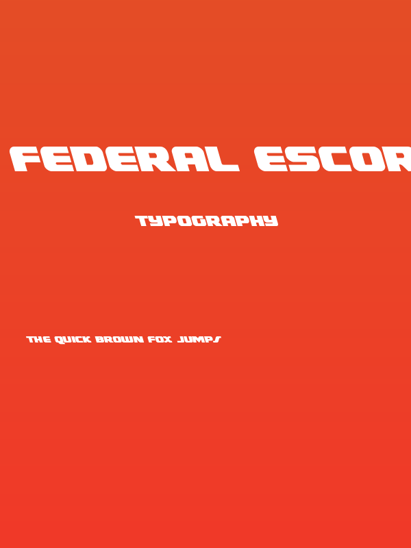 Federal Escort Leftalic Poster