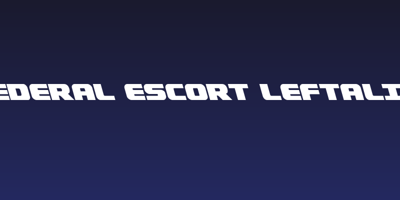 Federal Escort Leftalic Social Header