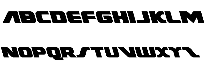 Federal Escort Leftalic Font LOWERCASE