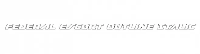 Federal Escort Outline Italic 