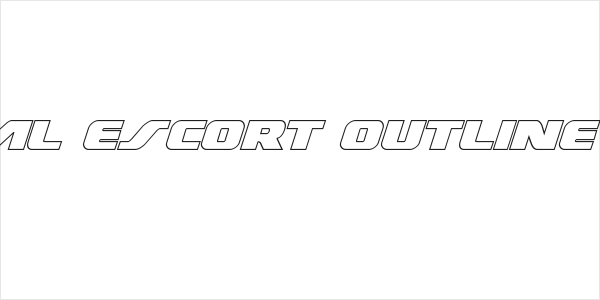 Federal Escort Outline Italic Logo