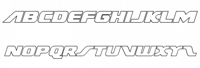 Federal Escort Outline Italic Fuentes MINÚSCULAS