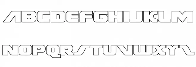 Federal Escort Outline Шрифта строчной