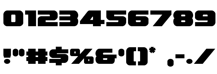 Federal Escort Regular Font OTHER CHARS