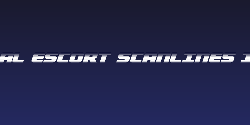 Federal Escort Scanlines Italic Social Header