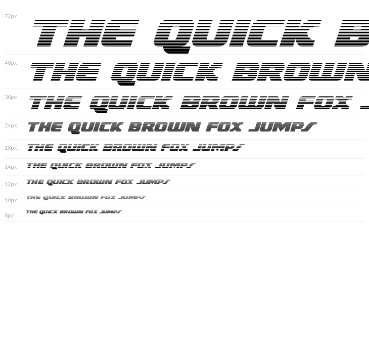 Federal Escort Scanlines Italic Waterfall