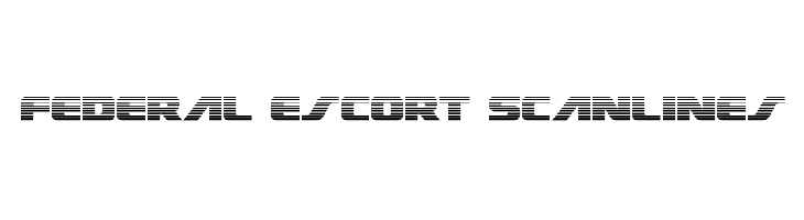Federal Escort Scanlines  baixar fontes gratis
