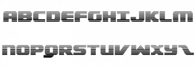 Federal Escort Scanlines Polices MAJUSCULES