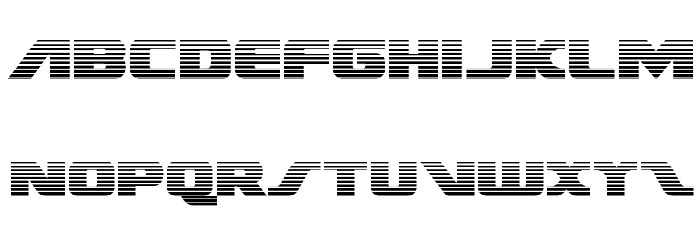 Federal Escort Scanlines Font LOWERCASE