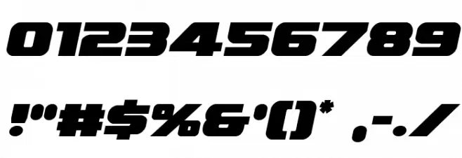 Federal Escort Semi-Italic Font OTHER CHARS