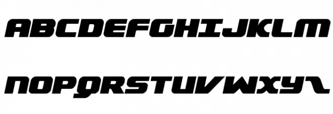 Federal Escort Semi-Italic Polices MAJUSCULES