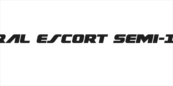 Federal Escort Semi-Italic Logo