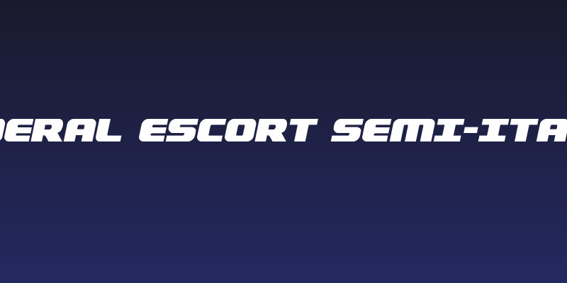 Federal Escort Semi-Italic Social Header